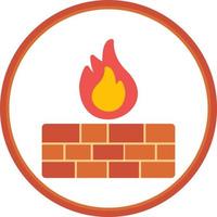 Firewall Vector Icon Design