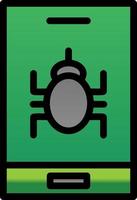 Mobile Virus Vector Icon Design