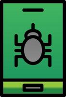 Mobile Virus Vector Icon Design