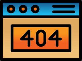 404 Error Vector Icon Design