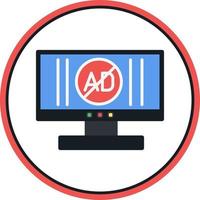 Ad Blocker Vector Icon Design