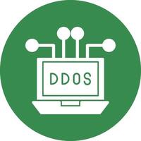 diseño de icono de vector de ddos