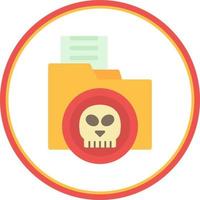 Folder Hacked Vector Icon Design