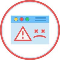 Website Dead Vector Icon Design