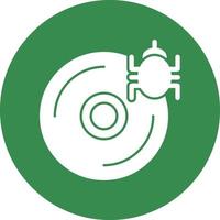 CD Virus Vector Icon Design