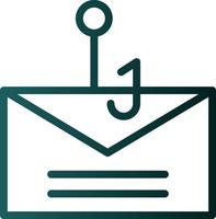 Email Phishing Vector Icon Design