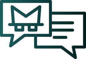 Chat Spyware Vector Icon Design