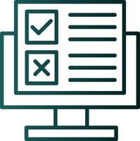 Online Survey Vector Icon Design