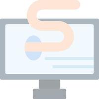 Computer Worm Vector Icon Design