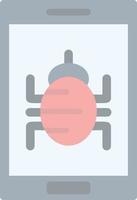 Mobile Virus Vector Icon Design