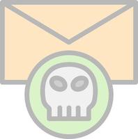 Email Hacked Vector Icon Design