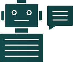 Chatbot Vector Icon Design