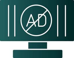 Ad Blocker Vector Icon Design