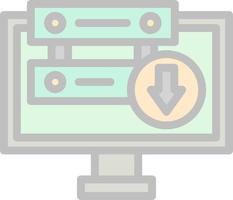 Server Down Vector Icon Design