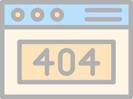 404 Error Vector Icon Design