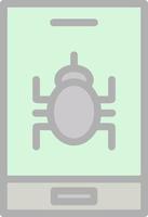 Mobile Virus Vector Icon Design