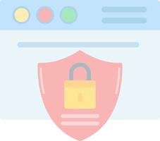 diseño de icono de vector de seguridad de sitio web