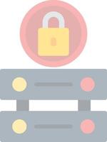 Server Locked Vector Icon Design