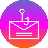 Email Phishing Vector Icon Design