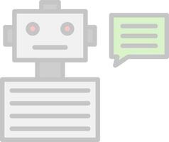 Chatbot Vector Icon Design