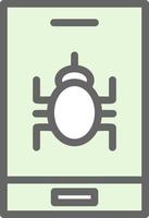 Mobile Virus Vector Icon Design