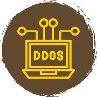 diseño de icono de vector de ddos