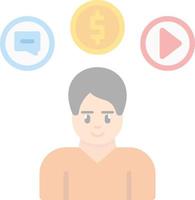 Consumer Behavior Vector Icon Design