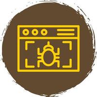 Virus Detection Vector Icon Design