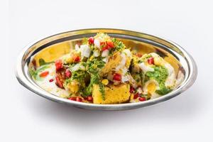 Khaman Dhokla chaat is a very simple and refreshing fusion chaat recipe made using leftover dhokla photo