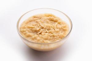Khas Khas ka Halwa also called Post Halva or sheera or sooji made using poppy seeds, ghee and sugar photo