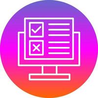 Online Survey Vector Icon Design