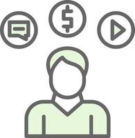 Consumer Behavior Vector Icon Design