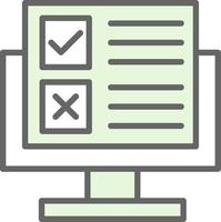 Online Survey Vector Icon Design