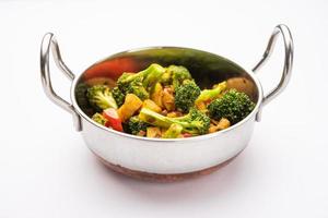 Indian style Broccoli And Aloo Poriyal or South Indian Broccoli And Potato Stir Fry vegetable recipe photo