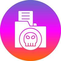 Folder Hacked Vector Icon Design