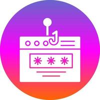 Password Phishing Vector Icon Design