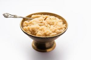 Khas Khas ka Halwa also called Post Halva or sheera or sooji made using poppy seeds, ghee and sugar photo