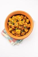 Indian style Suran sabzi or Jimikand sabji also known as Elephant Foot Yam or Ole stir fried recipe photo