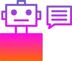 Chatbot Vector Icon Design