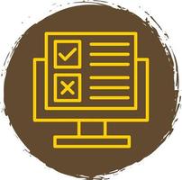 Online Survey Vector Icon Design