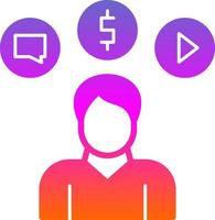 Consumer Behavior Vector Icon Design