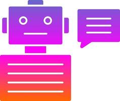 Chatbot Vector Icon Design