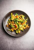 Indian style Broccoli And Aloo Poriyal or South Indian Broccoli And Potato Stir Fry vegetable recipe photo