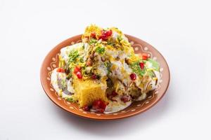 Khaman Dhokla chaat is a very simple and refreshing fusion chaat recipe made using leftover dhokla photo