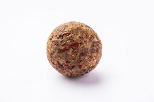 Alsi pinni laddu or flax seed laddo or healthy jawas ladoo are delicious Indian sweet energy balls photo