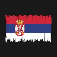 serbia, bandera, cepillo, vector, ilustración vector