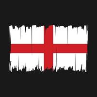 England Flag Brush Vector Illustration