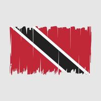 Trinidad Flag Brush Vector Illustration