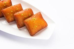 Chitrakoot, chitrakut is Bengali Indian sweet made from Paneer, flour, semolina, khoya, sugar photo