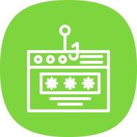 Password Phishing Vector Icon Design